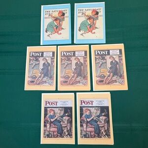 Saturday Evening Post Greeting Cards and Envelopes 7 Total